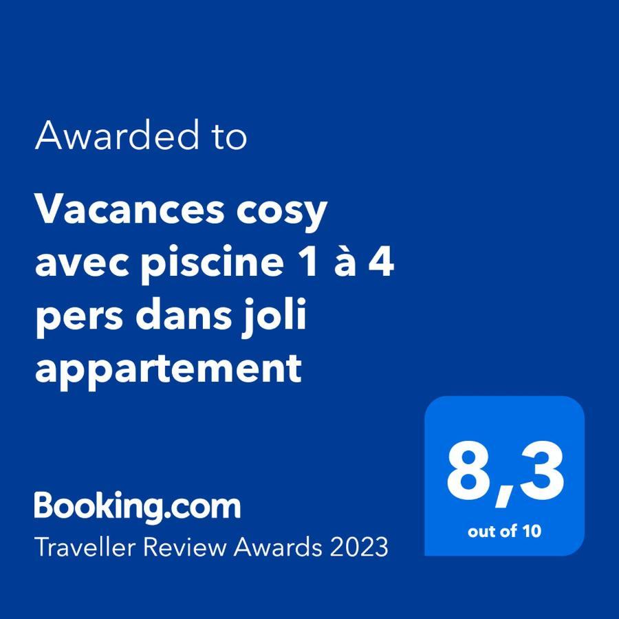 Vacances cosy avec piscine 1 à 4 pers dans joli appartement Sérignan Exterior foto